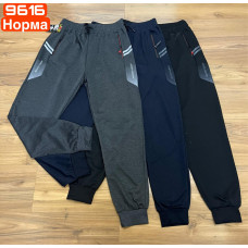 Чоловічі спортивні штани з манжетом на байці (фліс). Розміри M–3XL. В упаковці 5 шт, один колір.