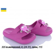 Дитячі шлекі розмір в упаквці 8 шт 1 колір 24-31р.опт