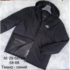 Чоловіча куртка батал на синтепоні. Осіння модель. Розміри 58–66, чорний колір.