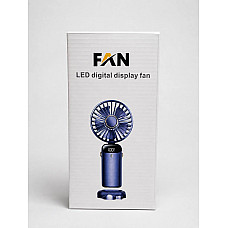 Вентилятор ручний акумуляторний LED digital display fan (портативний USB вентилятор з підставкою)