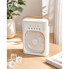 Настільний міні-кондиціонер зволожувач Mini Cooling Fan (охолоджувач повітря з розпилювачем та підсвіткою)