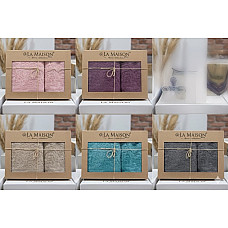 Подарунковий набір рушників LA MAISON VIP Cotton (2 шт: 50х90, 70х140 см): 100% бавовна