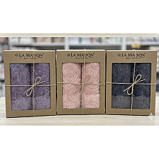 Подарунковий набір рушників LA MAISON VIP Cotton (2 шт: 50х90, 70х140 см): 100% бавовна