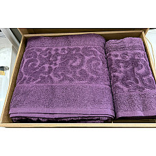 Подарунковий набір рушників LA MAISON VIP Cotton (2 шт: 50х90, 70х140 см): 100% бавовна