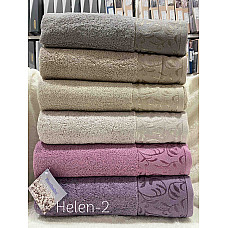 Набір махрових рушників Hanibaba VIP Cotton 50х90 см (6 шт): 100% бавовна, турецька якість