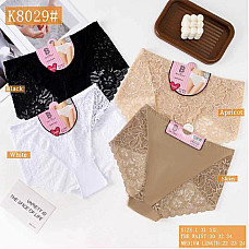 Труси жіночі мереживні K8029# розміри L, XL, XXL гуртом