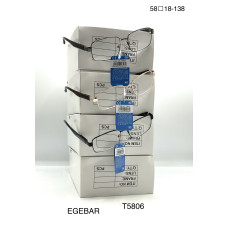 Окуляри EGEBAR T5806 з діоптріями, розмір 58□18-138. Металева оправа, можливі хамелеон-лінзи. Комфорт і стиль щодня! Опт від 1 шт.