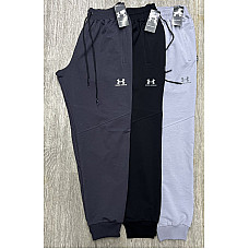 Штани спортивні чоловічі батал Under Armour з турецької 2-нитки пеньє (код A-011-5#) розміри 2XL-6XL