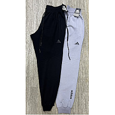 Штани спортивні чоловічі батал Adidas з турецької 2-нитки пеньє (код A-011-5#) розміри 2XL-6XL