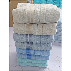 Набір махрових рушників для обличчя 8 шт., 50х100 см, бавовна, колір мікс, висока щільність, м'яка текстура, опт