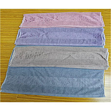 Набір махрових рушників для обличчя 6 шт., 50х100 см, бавовна, колір мікс, висока щільність, м'яка текстура, опт