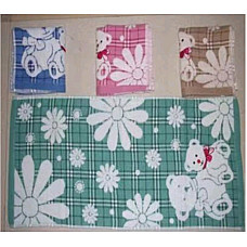 Набір рушників льон-махра 10 шт., 35х75 см, натуральний склад, колір мікс, висока зносостійкість, для кухні та побуту, опт