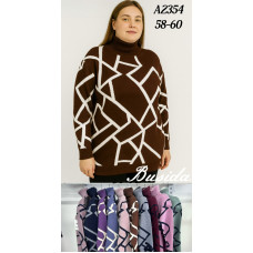 Жіночий светр Busida A2354. Розмір 58–60. Фабричний Китай, якість кашемір. Пачка 10 шт, різні кольори.