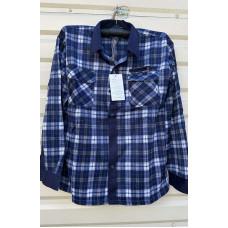 Чоловічі рубашки з байки Norman. Розміри 60–68. Однотонні моделі з трьома кишенями. Упаковка: 5 шт.