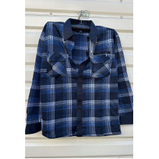 Чоловічі рубашки з байки Norman. Розміри 60–68. Однотонні моделі з трьома кишенями. Упаковка: 5 шт.