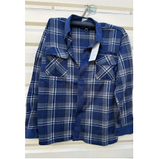 Чоловічі рубашки з байки Norman. Розміри 60–68. Однотонні моделі з трьома кишенями. Упаковка: 5 шт.