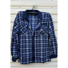 Чоловічі рубашки з байки Norman. Розміри 60–68. Однотонні моделі з трьома кишенями. Упаковка: 5 шт.