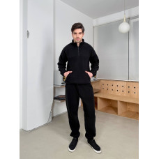 Чоловіча кофта 05317 GR із двошарового щільного флісу. Дуже тепла, практична тканина — не скочується, не зминається. Кольори: хакі, синій, чорний. Розміри: 54-56,58-60: