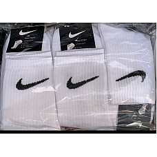 Чоловічі високі спортивні шкарпетки Nike FITDRY, білі, розмір 41-46