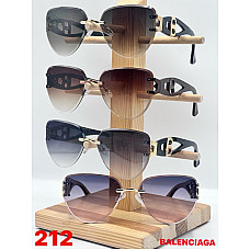 Окуляри сонцезахисні 212, безоправні, краплеподібні, Balenciaga style, градієнт, жіночі, опт