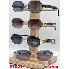 Окуляри сонцезахисні P7021, восьмикутні, Miu Miu style, поляризовані, UV400, опт