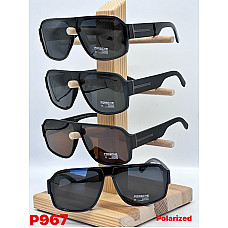 Окуляри сонцезахисні P967, чоловічі, маска/авіатор, Porsche Design style, поляризовані, UV400, опт