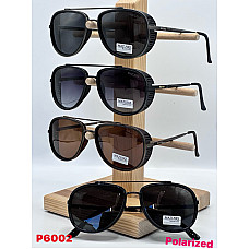 Окуляри сонцезахисні P6002, чоловічі, авіатори з бічним захистом, Matrix style, поляризовані, UV400, опт