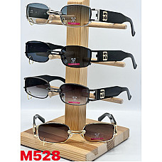 Окуляри сонцезахисні M528, жіночі, прямокутні, металевий місток, градієнт, широкі дужки, опт