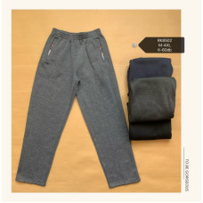 Чоловічі спортивні штани трикотаж на байці без манжет. Розміри: M–4XL. Упаковка 6 шт., різні кольори.