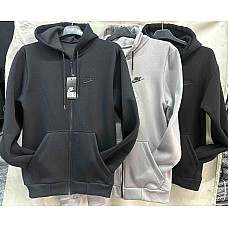 Кофта чоловіча теплі худі на блискавці Nike (46-54 рр.) турецький трикотаж на флісі