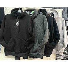 Худі чоловіче тепле з капюшоном Nike (46-54 рр.) турецький трикотаж на флісі