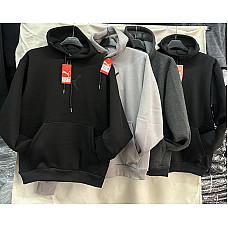 Худі чоловіче тепле з капюшоном Puma (46-54 рр.) турецький трикотаж на флісі