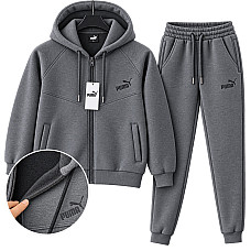 Спортивний костюм чоловічий теплий на флісі Puma (розміри 46-54)