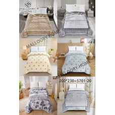 Плед акриловий Malloory Home "Варежка", розмір 200*230 см, преміальний жакардовий дизайн, у фірмовій сумці