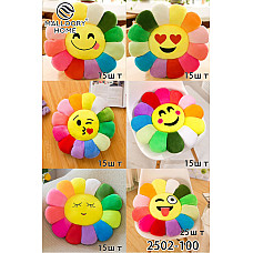 Декоративна дитяча подушка-квітка «Смайл», модель 2502-100, Malloory Home