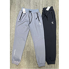 Штани спортивні чоловічі Calvin Klein норма (код A 011#) турецька 2-нитка пеньє S-2XL (ростовка 5 шт.)