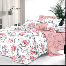 Постіль 1.5-спальна (бязь, Пакистан): простирадло 150×220, підковдра 150×220, 2 наволочки 70×70. Виробник — Україна. Опт від 1 шт.