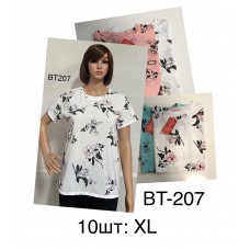 Футболка жіноча хб розмір XL колір мікс в упаковці 5 шт 1 розмір 
