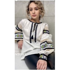 Жіноча блуза тканина льон розміри S,M,L. 3шт опт