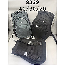 Міський спортивний рюкзак чорний з принтом Nike / Stone Island