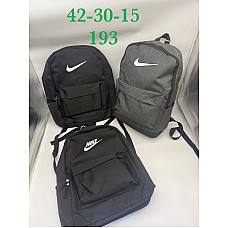 Міський спортивний рюкзак чорний з принтом Nike / Stone Island