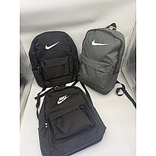Міський спортивний рюкзак чорний з принтом Nike / Stone Island