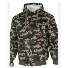 Кофта Чоловіча (Толстовка) на ХУТРІ з Капюшоном (Камуфляж). ТЕПЛА. Розміри XL-5XL. Продаж ОПТОМ (5 шт.). Opt7km.