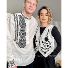 Чоловіча вишиванка Розміри S, M, L, XL.4од Стильні сучасні вишиванки льон Склад тканини: 80% бавовна, 20% поліестер.4шт опт