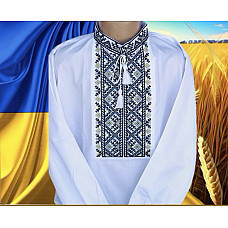 Дитяча вишиванка для хлопчика, тканина поплін, розміри 1-5 років