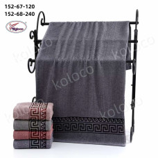 Банні рушники махрові розмір 140-70 см в упаковці різні кольори опт