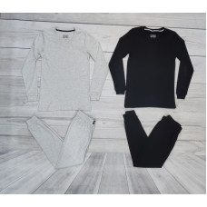 Термобілизна GARANT Premium (Комплект). 100% БАВОВНА. Розмір 48-56. Чорний/Сірий меланж. Арт. 402.