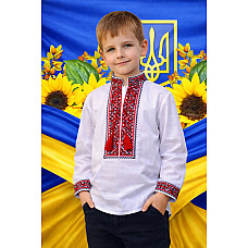 Вишиванка для хлопчика, тканина поплін, розміри 6-12 років (7 од.)