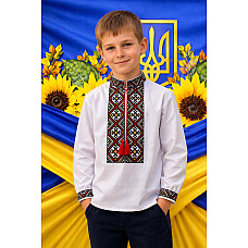 Вишиванка для хлопчика, тканина поплін, розміри 6-12 років (7 од.)