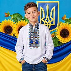 Вишиванка для хлопчика, тканина поплін, розміри 6-12 років (7 од.)